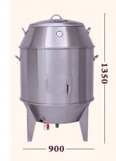 Lò nướng gà vịt inox phi 80