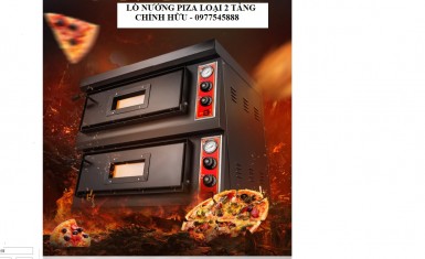 Lò nướng piza chuyên dụng loại 2 tầng dùng điện