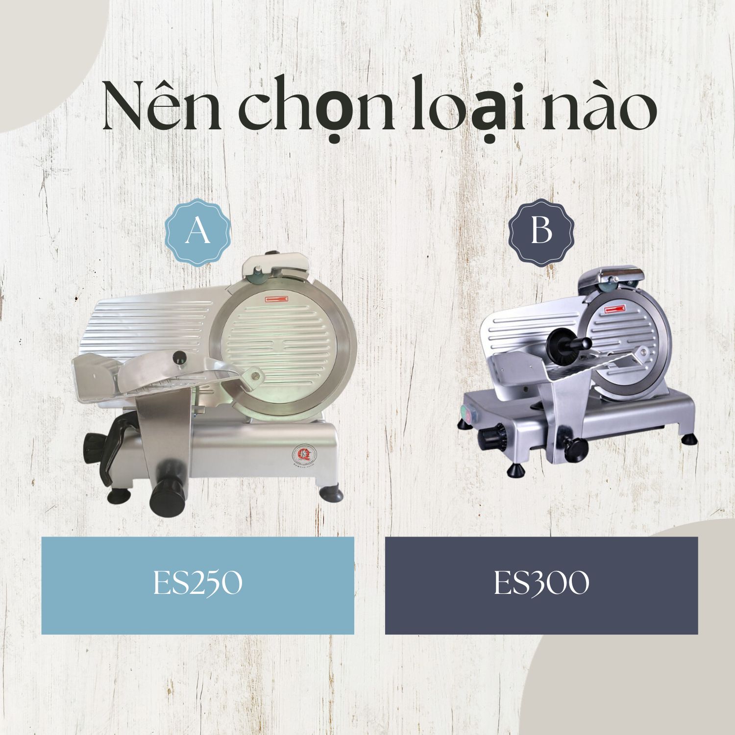 SO SÁNH MÁY THÁI THỊT ĐÔNG LẠNH ES250 & ES300 ? NÊN CHỌN LOẠI NÀO?